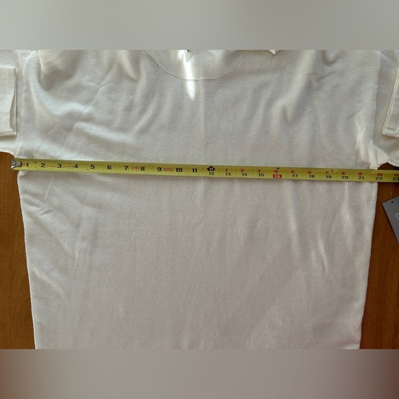 Chico’s Zenergy Cotton Cashmere Cowl Dolman Pullover Sweater. Ecru/Cream Size 1 - Picture 6 of 9